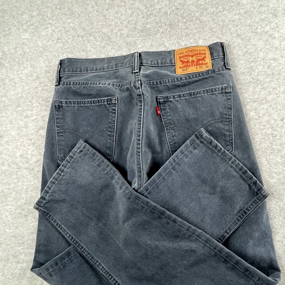 Levi's 513 Slim Straight Flex Fit Jeans Mens‎ Size 31x31 (Tagged 32x32 ) Blue
